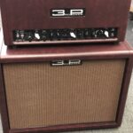 Wine Buggy Whip Tolex, Oxblood Gold Stripe Grill, Gold Pipe